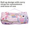EVERYDAY KIDS Nap Mat with Removable Pillow - Carry Handle with Straps Closure, Rollup Design, Soft Microfiber for Preschool, Daycare, Travel Sleeping Bag - Sweet Owls - Ages 3-6 Years view 4