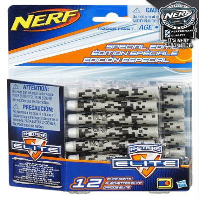NERF Special Edition N-Strike Elite Darts - 12 Pack, Gray