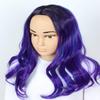 Linfairy Kids Child Purple Dye Wig Halloween Costume Cosplay Wave Wig view 2