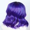 Linfairy Kids Child Purple Dye Wig Halloween Costume Cosplay Wave Wig view 4