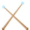 Gejoy 2 Piece Light up Wand for Kids Magic Wizard Witch Wand Princess Fairy Wands Sound Toy Cosplay Props(Basic Style,Yellow) view 1