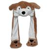JOYHY Kids Adults Plush Hat Ear Moving Ear Flap Hat With Paw Brown Wolf view 1