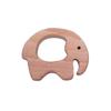 2pcs Lovely Cartoon Wood Pure Natural Animal Shape Beech Wooden Handmade DIY Necklace Pendant Decorations (Elephant) view 4