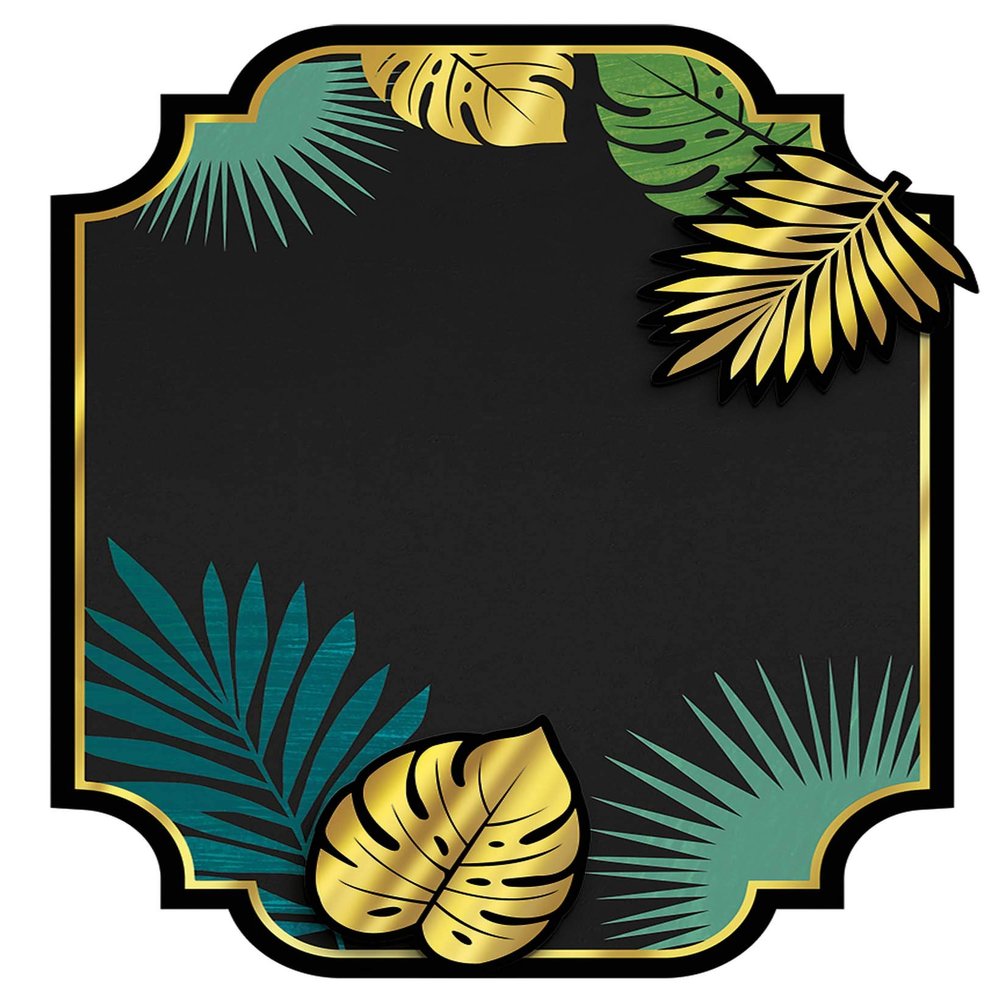 amscan Tropical Luxe Menu Easel - 1 pc