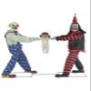 Seasonal Visions Clowns Tug of War Animated Prop view 1