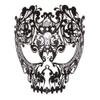 Bar party mask Full Face Enamel Metal-encrusted Hollow Mask Italian High-end Mask Ladies Princess Mask Fashion Nightclub Party Masquerade Mask Party Accessories ( Color : Black , Size : Universal ) view 1