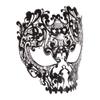 Bar party mask Full Face Enamel Metal-encrusted Hollow Mask Italian High-end Mask Ladies Princess Mask Fashion Nightclub Party Masquerade Mask Party Accessories ( Color : Black , Size : Universal ) view 3