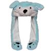 JOYHY Kids Adults Plush Hat Ear Moving Ear Flap Hat With Paw Blue Wolf view 1