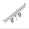 Aluminum Rear Bumper Mount + D-Rings + Tow Hook For Traxxas TRX-4 Chevrolet K5 Blazer (82076-4) - 3Pc Set Silver view 1