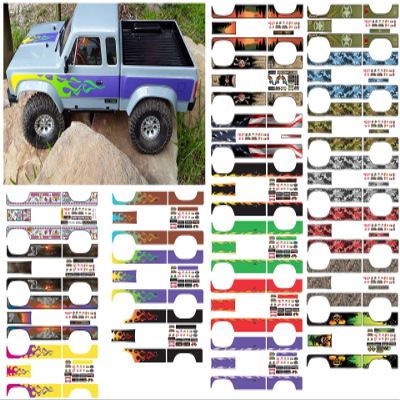 Body Decal Sets for Element RC Enduro Sendero 1/10 Scale Radio Controlled Rock Crawler (Fender Flames (Green on Purple))