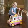 Fat Brain Toys Scoop 'n Scoot Ice Cream Walker - Wooden Pretend Playset for Toddlers view 2