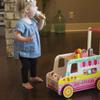 Fat Brain Toys Scoop 'n Scoot Ice Cream Walker - Wooden Pretend Playset for Toddlers view 3