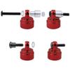 Aluminum Shock Caps (fits Ultra Shocks) Replacement of 3767A 3767X for Traxxas RC Car,Set of 4 (Red) view 2