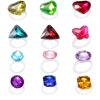 RICHNESS Little Girl Jewel Rings Kids Gift Play Rings in Multiple Shapes and Colors Princess Pretend Play Jewels Box Packed 12pcs  view 1