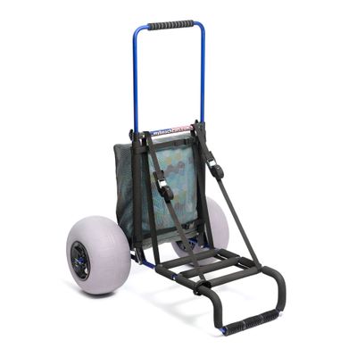 My Beach Cart The Original Patented NO Rust Aluminum Foldable Beach Cart 13 INCH Big Wheels Balloon Tires for Sand Heavy Duty. Often Imitated, Never Duplicated.