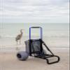 My Beach Cart The Original Patented NO Rust Aluminum Foldable Beach Cart 13 INCH Big Wheels Balloon Tires for Sand Heavy Duty. Often Imitated, Never Duplicated. view 2