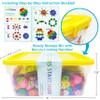 Brain Flakes 2500 Piece Build 'n' Build Kit - A Creative and Educational Alternative to Building Blocks - Wheel Pieces and Special Parts Included - A Great Stem Toy for Both Boys and Girls view 4