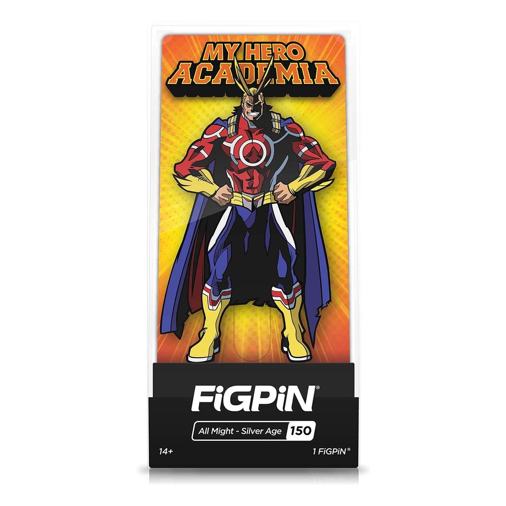 FiGPiN My Hero Academia: All Might - Collectible Pin with Premium Display Case - Not Machine Specific