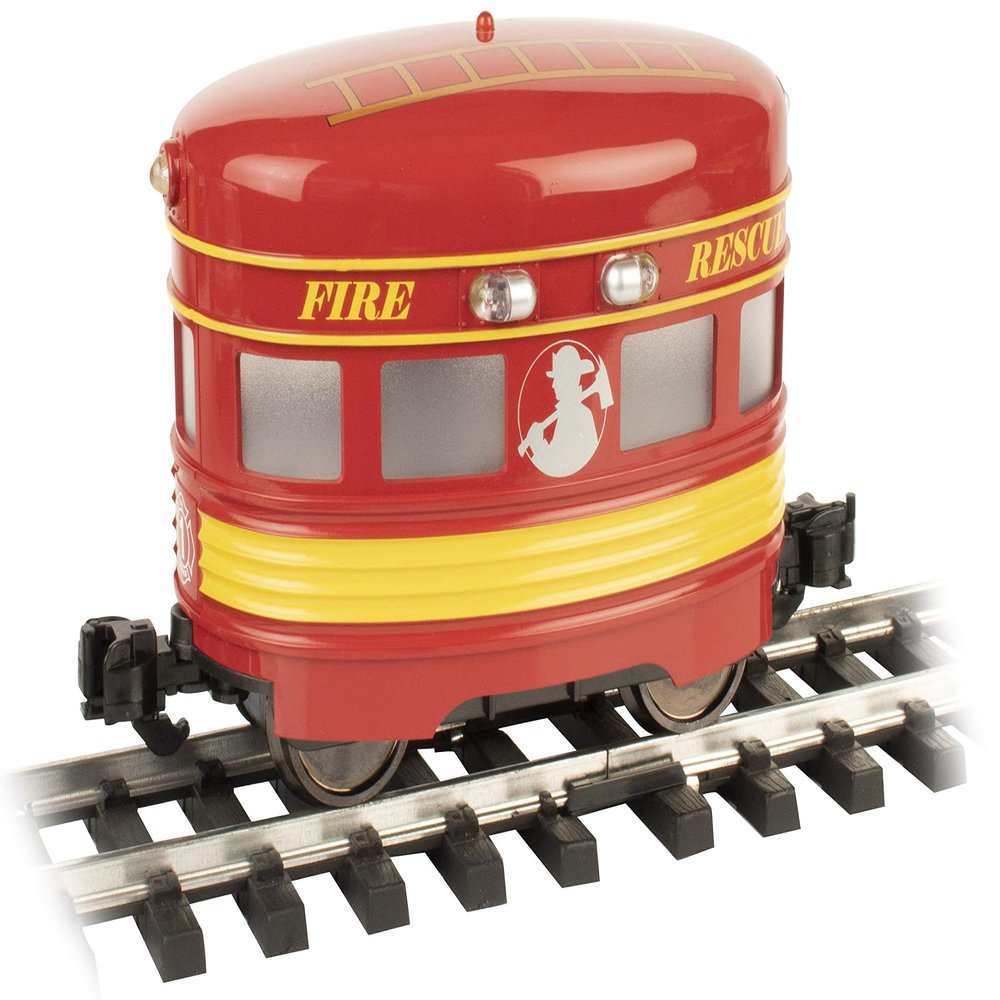 Bachmann Trains - EGGLINER Powered Track Vehicle - FIRE Rescue - Large G Scale