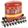 Bachmann Trains - EGGLINER Powered Track Vehicle - FIRE Rescue - Large G Scale view 1