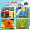 ACTION AIR Bounce House, Toddler Inflatable Bounce House with Blower for Indoor/Outdoor, Bouncy Castle with Durable Sewn and Extra Thick, Jump House with Slide for Kids (9309Y) view 2