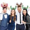 Amosfun Christmas Reindeer Antlers Headband Christmas Party Dress Up Hair Hoop with Ears Xmas Hair Accessories Reindeer Antler Party Hats for 9PCS view 4