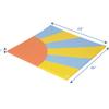Children's Factory Sunshine Mat, Cushioned Floor Mat for Kids, Daycare and Preschool Mat view 2