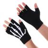 Amosfun Skeleton Gloves Half Finger Glove Unisex Halloween Decoration view 1