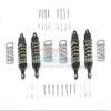 GPM For Traxxas Rustler 4X4 VXL (67076-4) Upgrade Parts Aluminum Front + Rear Shocks (Low Center Of Gravity Version) - 4Pc Set Black view 1