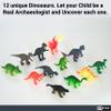 Dinosaur Fossil Dig Kit - Kids Explorer Kit w/Egg Excavation Tools - Toy Dinosaur Eggs, Chisel Tools, Dinosaur Play Cards, Explorer Flashlight, & Magnifying Glass - Kid Toys, Kids Gift, Party Favors view 3