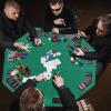 JungleA 48-inch Portable Poker Table Top Folding Octagon 8-Player Poker Cover Topper Casino Layout Cover with Carrying Case view 2