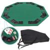 JungleA 48-inch Portable Poker Table Top Folding Octagon 8-Player Poker Cover Topper Casino Layout Cover with Carrying Case view 3