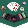 JungleA 48-inch Portable Poker Table Top Folding Octagon 8-Player Poker Cover Topper Casino Layout Cover with Carrying Case view 4
