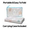 Silky Foldable Play Mat for Baby - Cloud Bebe Floor Mats design - Perfect Baby Tummy Time Mat & Nursery Rug - Portable Playroom Rug Playmat, For Indoor Use, Water Resistant, Made in Korea - 79" x 55" view 2