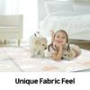 Silky Foldable Play Mat for Baby - Cloud Bebe Floor Mats design - Perfect Baby Tummy Time Mat & Nursery Rug - Portable Playroom Rug Playmat, For Indoor Use, Water Resistant, Made in Korea - 79" x 55" view 3