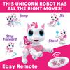Power Your Fun Robo Pets Unicorn Toy for Girls and Boys - Remote Control Robot Toys with Interactive Hand Motion Gestures, STEM Programmable Treats, Walking, Dancing Robot Unicorn Kids Toy (Pink) view 3