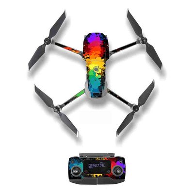 iMusk 1 Set Waterproof PVC Stickers Decal Skin Cover Wrap Guard for DJI Mavic 2 Pro/Zoom Body/Arm & Remote Controller Drone Accessories(M2-D)