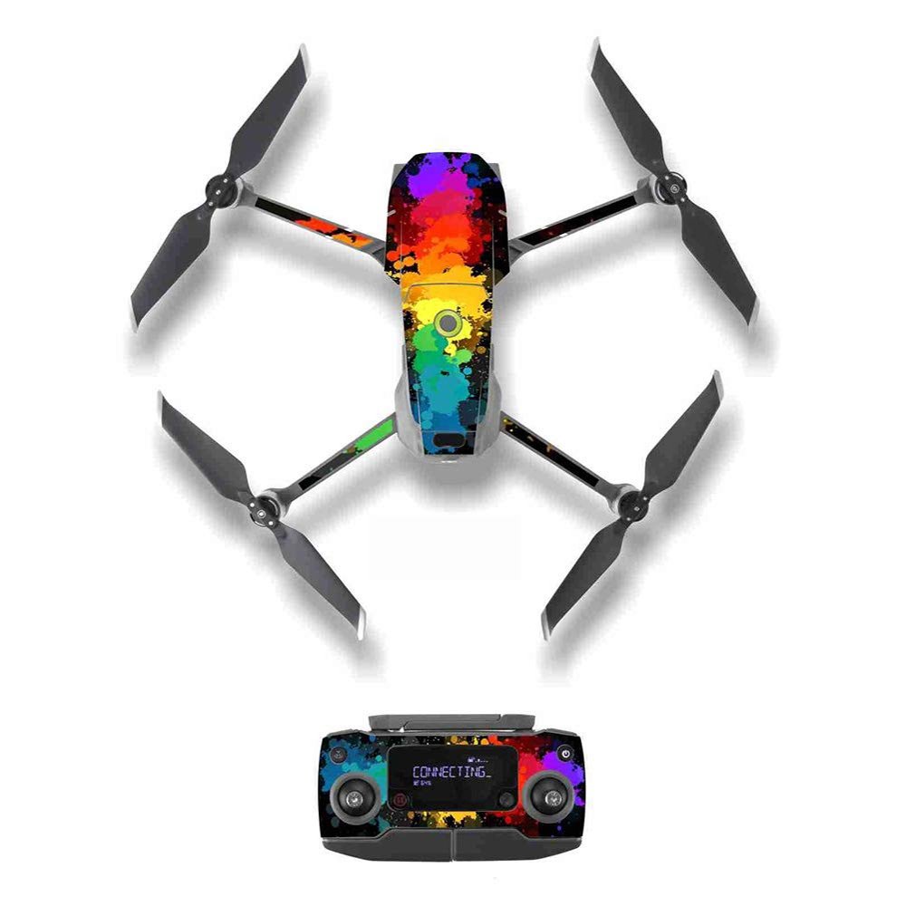 iMusk 1 Set Waterproof PVC Stickers Decal Skin Cover Wrap Guard for DJI Mavic 2 Pro/Zoom Body/Arm & Remote Controller Drone Accessories(M2-D)