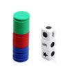 Befantasway Right Left Center Dice Game Set with 3 Dices& 36 Chips - Colorful view 4