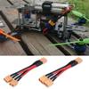 Drfeify HM Lithium Battery Parallel Cable, Parallel Battery Connector Adapter Cable 14AWG for RC Batteries(1 to 2 Plugs)(1 Female to 2 Male) view 2
