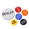 GSE Games & Sports Expert Little Blind, Big Blind, Missed Blind, Kill, Reserved, Dealer Button - Set of 6 Casino Texas Holdem Poker Button for Gambling Card Games view 1