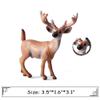 6 Pack Forest Animal Deer Figures Toy, Woodland Animal Figurine Party Supplies Christmas Buck Doe Fawn for Baby Shower Birthday Wedding view 3