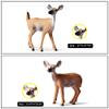 6 Pack Forest Animal Deer Figures Toy, Woodland Animal Figurine Party Supplies Christmas Buck Doe Fawn for Baby Shower Birthday Wedding view 4