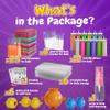 BFB DIY Super Bouncy Balls Kit - Make Your Own Ball Science Kits, Crystal Powder Girls & Boys Crafts Set, Multi-Colored Glow in the Dark DIY Kids Projects - DIY Bouncy Ball Kit Crafts for Boys & Girls view 2
