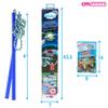 WOWMAZING Giant Bubble Kit: Space - Incl. Wand, 2 Big Bubble Concentrate Pouches and 8 Glow-in-The-Dark Stickers | Outdoor Toy for Kids, Girls | Bubbles Made in The USA - Space Kit view 3