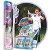 WOWMAZING Giant Bubble Kit: Unicorn - Incl. Wand, 2 Big Bubble Concentrate Pouches and 8 Sun-Activated Magical Stickers | Outdoor Toy for Kids, Girls | Bubbles Made in The USA - Unicorn Kit view 1