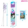 WOWMAZING Giant Bubble Kit: Unicorn - Incl. Wand, 2 Big Bubble Concentrate Pouches and 8 Sun-Activated Magical Stickers | Outdoor Toy for Kids, Girls | Bubbles Made in The USA - Unicorn Kit view 3