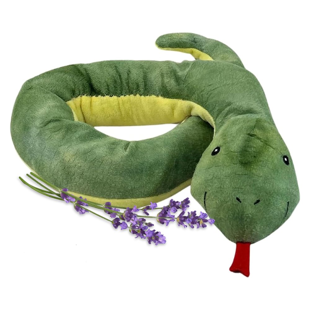 Sammy The Snake - Microwavable & Weighted Plush Stuffed Animal - Heated Plushie for Warmth - Cute, Soft, Cozy Toy for Adults & Children (Boys, Girls, & Toddlers) by Warm Pals