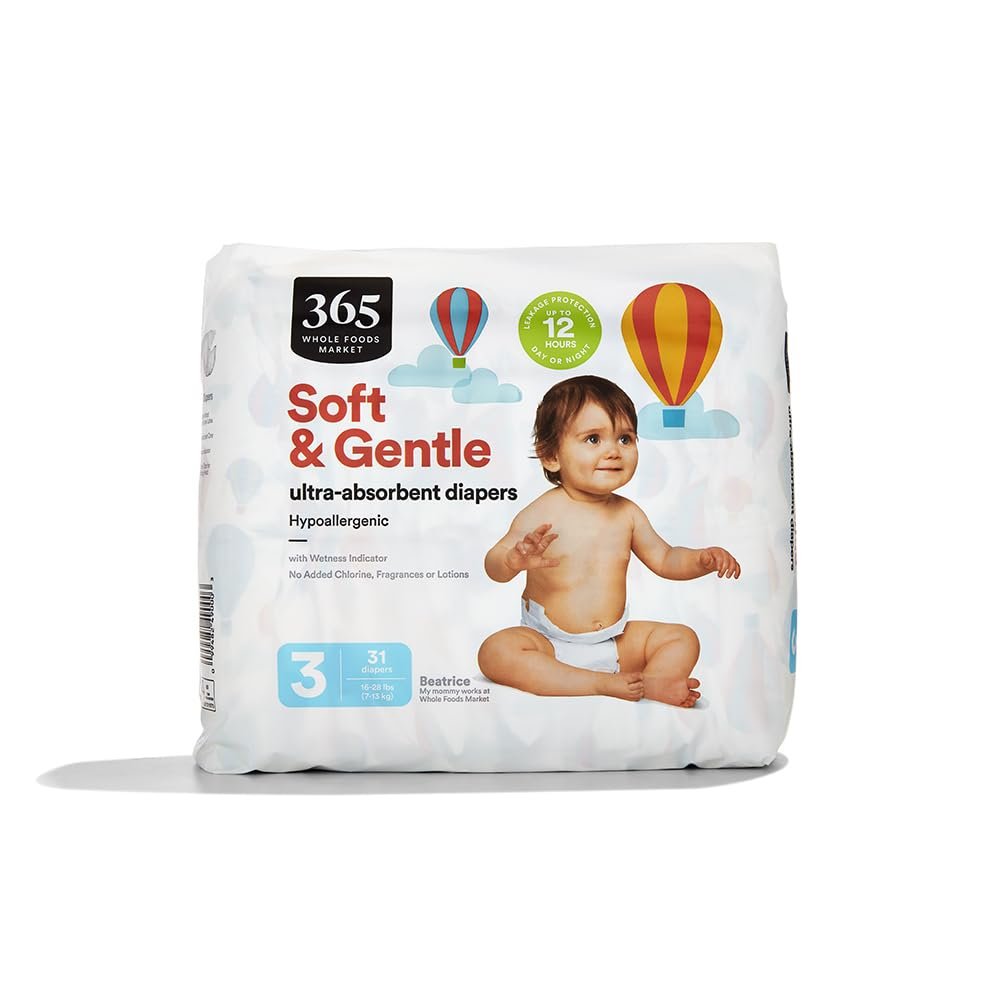 365 by Whole Foods Market, Diapers Size 3, 31 Count