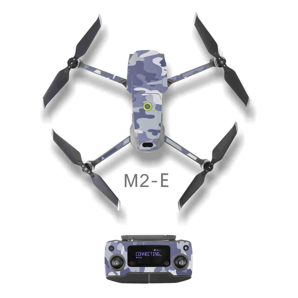 iMusk 1 Set Waterproof PVC Stickers Decal Skin Cover Wrap Guard for DJI Mavic 2 Pro/Zoom Body/Arm & Remote Controller Drone Accessories(M2-E)